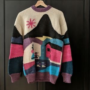 Handmade vintage wool Sweater